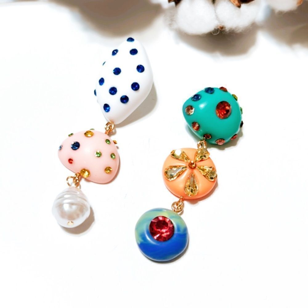 Geo dangle earrings N108 - Picture 4 of 7